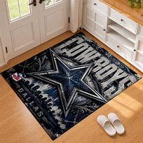 Dallas Cowboys Carpet Door Mat for Living Room or Bedroom Protective Mat Under Chair Office Decoration Christmas Gift Birthday Present 50cmx80cm