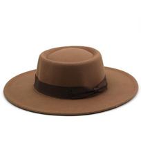 Nauja 8,5 cm plataus krašto Fedora Hat Jazz Hat Moteriška Klasikinė Veltinio Skrybėlė Panama Solid British Fascinator Moteriška veltinio kepurė 56-58CM adjustable black
