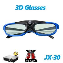 JX-30 3D Glasses Active Shutter 96-144HZ Supports BenQ Acer X118H P1502 X1123H H6517ABD H65108D Optoma JmGo V8 XGIMI Projector 1PC Blue