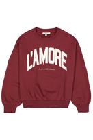 GARCIA Megztinis be užsegimo rožių spalva / burgundiško vyno spalva / balta