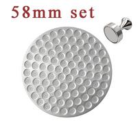 51/53/58mm Magnetic Espresso Puck Screen with Removal Hammer Set Double Layer Stainless Steel Coffee Filter Mesh for Espresso