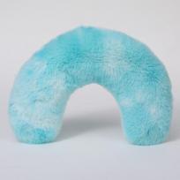 Pet Pillow Super Soft Tie-dye Plush Little Devil Shape Cat Pillow Pet Lying Mat Dog Pillow U-Shaped Pillow Pet Products blue