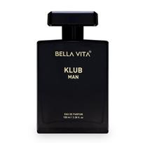 Bella Vita Luxury KLUB Long Lasting Perfume for Men 100ml Woody Spicy Musky Fragrance Party Night Gift