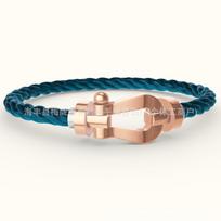 Fred Force10 Zodiako Pasagos Sagtis Apyrankė, Lygus 18K Rožinis Auksas, Unisex Poros Stiliaus DIY Rankinis Virvutė Size 18 (Wrist 17.5-18.4 cm) beige