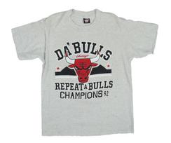 Vintage 1992 USA Large 50/50 NBA DA’BULLS Chicago Bulls Champions Tee T Shirt L white