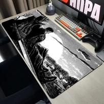 Guts kardas Berserk pelės kilimėlis Kompiuterio nešiojamojo kompiuterio Anime klaviatūros kilimėlis Didelis pelės kilimėlis Klaviatūros Žaidėjų stalo kilimėlis Guminiai susiūti kraštai 20x25cm with edge gray