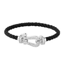 Tikras Fred Pasagos Sagtis Apyrankė K Rožinis Auksas Raudonas Laido Vielos Pilna Deimantinė Vyrų ir Moterų Apyrankės 22cm black