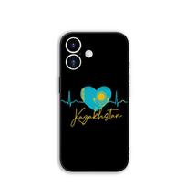 for Samsung Galaxy A55 A54 A25 A36 A17 A26 A35 A33 A34 A14 A37 S8 S9 S20 S21 FE S10 Plus Phone Cover Case Kazakhstan Flag Galaxy A25 5G blue