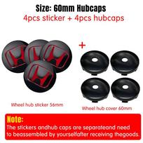 60MM Automobilio Ratlankio Centrinės Gaubtelių Lipdukai Honda Fit Jazz City Civic Inspire Accord HRV CRV Odyssey Jade Pilotui Priedai BO9