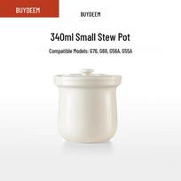 Buydeem Ceramic Steaming & Stewing Pot white