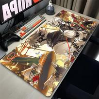 Zenless Zone Zero Von Lycaon Mouse Pad Laptop White Wolf Keyboard Rug Gaming Accessories Mousepad PC Anime Desk Mat XXL Carpet 30x80x0.2cm
