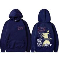 90s Rock Band Alice in Chains Dirt Hoodie Men Women Gothic Punk Oversized Pullover Hoodies Male Fashion Vintage Hooded Tracksuit L black