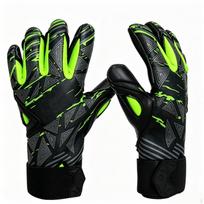 Goalkeeper Gloves with Finger Protection Strong Grip Soccer Goalie Supportive for Green 8 gray