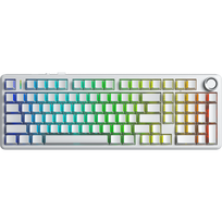 Klaviatūra Aula F99 PRO (Balta Silent) - Silent Cotton Candy Switches