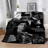 Damonas Salvatore „Vampyrų dienoraščiai“ Spausdinta antklodė Pikniko antklodės Šilta antklodė Minkšta ir patogi antklodė Namų kelionės dovana Size: 100*150cm, Weight: 230 GSM