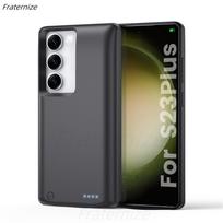 Skirta Samsung Galaxy S22 S23 S24 S25 Ultra S25 Plus Baterijos Įkroviklio Dėklas Power Bank Įkraunamas Išplėstinio Įkrovimo Dangtelis 10000mAh Galaxy S23 Plus black