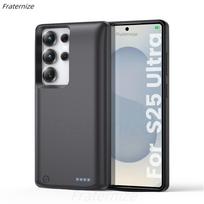 Skirta Samsung Galaxy S22 S23 S24 S25 Ultra S25 Plus Baterijos Įkroviklio Dėklas Power Bank Įkraunamas Išplėstinio Įkrovimo Dangtelis 10000mAh Galaxy S25 Ultra gray