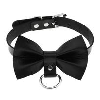 DIEZI Different Style Hip Hop Leather Choker Necklace Women Men Harajuku Gothic Punk Sexy Circle Tassel Chain Necklace Jewelry black