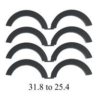 4Pcs Anti Slip Handlebar Shim Adapter  for Bike Handlebar Diameter Modification 4Pcs 31.8 to 25.4 gray