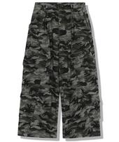 GUBIN (W) Curved Double Pocket Camo Pants Khaki/S black