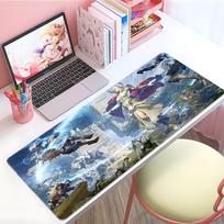 Fantasy Cool Game Sskyforge Mouse Pad Large Thick Desk Pad Stitched Edges Gaming Mouse Mat For Pc 800x400x2mm gray
