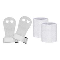 1 Set Gymnastics Hand Grips and Sweat Absorbing Wristbands Athletic Grips & Hand Protections for Athletes