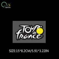 Tour de France logotipo lipdukas plento ir kalnų dviračiui, atsparus vandeniui, šalmas