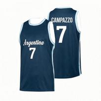 Argentinos Campazzo Vaikų Krepšinio Marškinėliai Greitai Džiūstantys Kvėpuojantys Vasaros Sporto Varžybų Lauko Marškinėliai Visoms Amžiaus Grupėms L