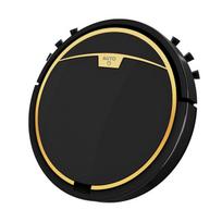Robot vacuum cleaner ROBOT600, for wet and dry cleaning, with app control, black, gold juoda