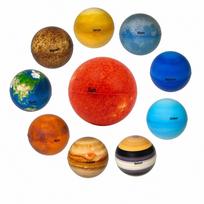 Hyack Saulės sistemos modelis Planetos Kosmoso žaislas Mokslo žaislas vaikams Mažos planetos Elastingi kamuoliukai Mokomasis žaislas [Prekė] red