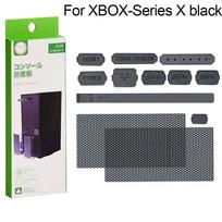 1 Set Durable Dust Proof Mesh Filter Jack Stopper Kit Cover For Xbox Series X/S Game Accessories Console Anti-dust Silicone Plug black