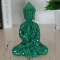 Nefrito spalvos Meditacijos Budos Statulėlės Feng Shui Laimingos Tailando Budos Skulptūrėlės Namų Sodo Dekoras white