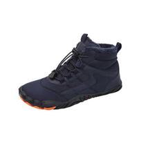 New five-finger cotton shoes, piled and thickened warm hiking shoes, waterproof, non-slip and wear-resistant sports snow boots 47 tamsiai mėlyna spalva