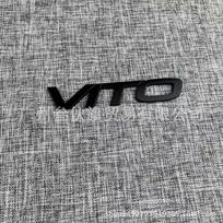 Mercedes-Benz VITO Rear Tail Modified Metal Badge Sticker black