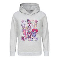 Rudens Naujienos Vaikams Hoody Nuostabus Skaitmeninis Cirko Vaikams Puloveris Hoody Pomni Spausdinimas Amžius 4-14 Kvėpuojantis Poliesteris Berniukams Mergaitėms Anime Megztiniai 150cm white