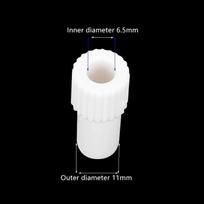 2 Different Sizes Dental Suction Tube Adapter Non-toxic Plastic Leakproof for Dentist Office Daily Treatment Use S white