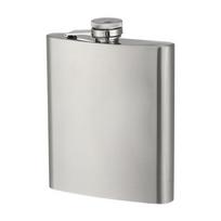 Portable Hip Flask Stainless Steel Whisky Flagon High Quality Drinking Bottle  Outdoor 18oz (500ml)-Silver white