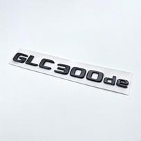 3D chromo juodos raidės GLC300de GLC300e GLC350e GLC400e 4Matic emblema, skirta Mercedes Benz GLC X253 automobilio bagažinės logotipo lipdukas silver