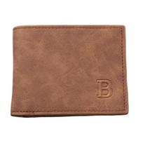 Men Bifold Wallet Minimalist Pocket Short Wallet with Zippered Coin Pocket Card Holder Wallet for Work Travel