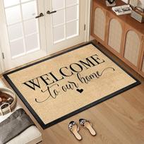 Farmhouse Style  Welcome To Our Home  Doormat, Durable Non-Slip Entryway Floor Mat for Indoor/Outdoor Use  Kitchen Mat Door Mat 43X75CM