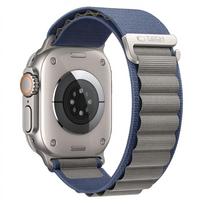 Tech-Protect NYLON PRO Watch 8 / 9 / 10 / 11 / 12 / SE / ULTRA (44 / 45 / 46 / 49 MM) LAIVINIO MĖLYNUMO/PILKA