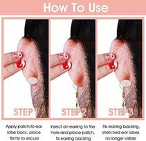 Invisible Ear Lobe Support for Earrings Earlobe Tapes and Stickers Earring Supporter for Heavy Earrings Support Patches Girls & Women (Pack of 30) brown