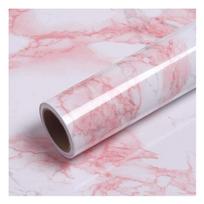 Vinyl Pink Marble Wallpapers Peel Self-Adhesive Removable Water-Repellent Wall Covering Table Countertop Cabinet Furniture Decals 1mx40cm gray