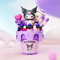 Keeppley Sanrio Building Blocks Ice Cream Cone Hello Kitty Kuromi Pochacco Cinnamoroll Bricks Model Mini Brick Figure Kid Toys No Box pink