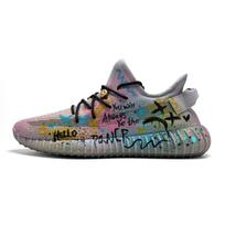 Adidas YEEZY BOOST 350 V2 Fabric Breathable Coverage Cushioning Low top Casual Shoes Unisex Gray IF3219(Team516-) 39⅓ gray
