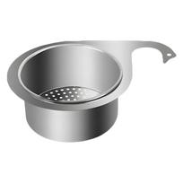 Gulbės vandens filtro krepšelis Nerūdijančio plieno kriauklės nusausinimo krepšelis Virtuvės reikmenų laikymo krepšelis Filtro lentyna Stainless steel basket gray