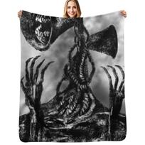 siren head Throw Blanket Lightweight Warm Blanket for Indoor Outdoor Use Size: 75*100cm, Weight: 230 GSM