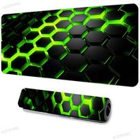 Holographic Geometric Gaming Desk Mat NonSlip Rubber Base Washable Cloth Surface Large Mouse Pad 30x80x0.2cm