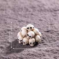 Creative Halloween Horror Skeleton Coffin Micro Landscape Ornaments Party Props Car Desk Decorations Diy Resin Accessories Gifts