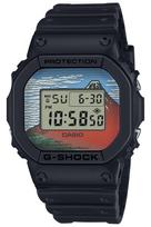 Laikrodis Katsushika Hokusai dizaino Clear Wind Black [Casio] G-Shock [Pagaminta Japonijoje] DW-5600KHG24-1JR Vyriškas